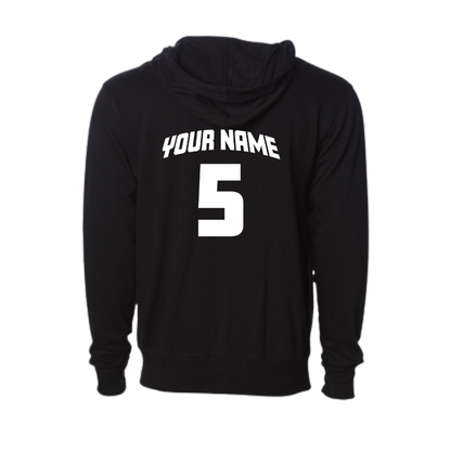 Battling Bruins - Zip Up Hoodie (Adult Unisex) (with Personalized Jersey Back)