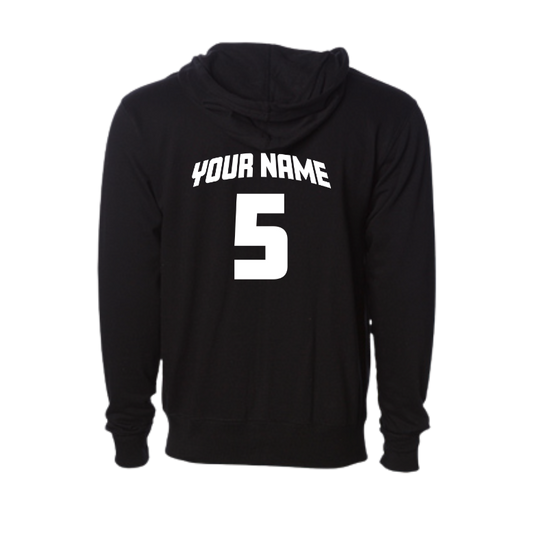 Battling Bruins - Zip Up Hoodie (Adult Unisex) (with Personalized Jersey Back)