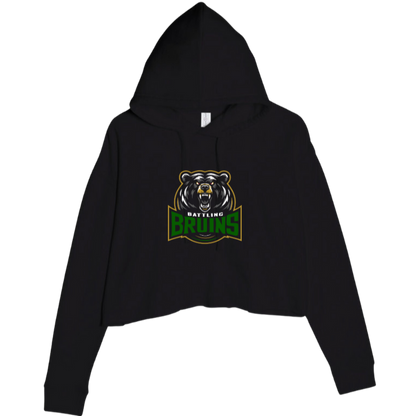 Battling Bruins - Women's Crop Hoodie (with Personalized Jersey Back)