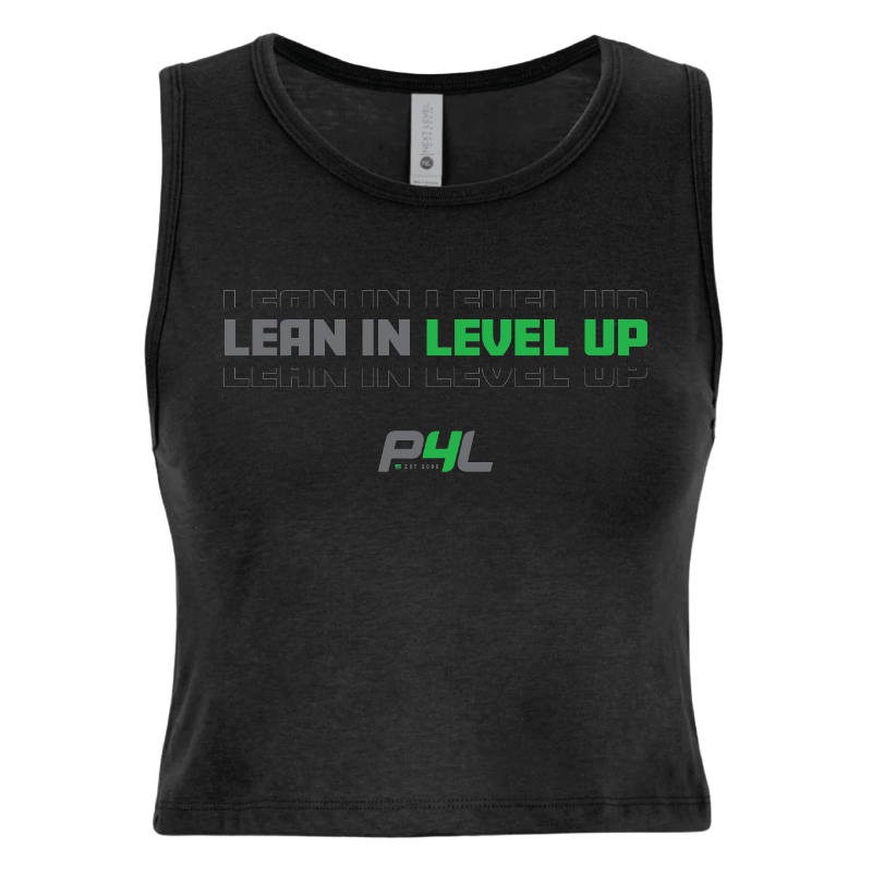 P4L - Lean In Level Up - Women's Crop Tank