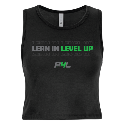 P4L - Lean In Level Up - Women's Crop Tank