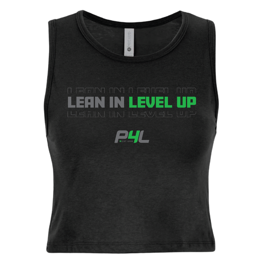 P4L - Lean In Level Up - Women's Crop Tank