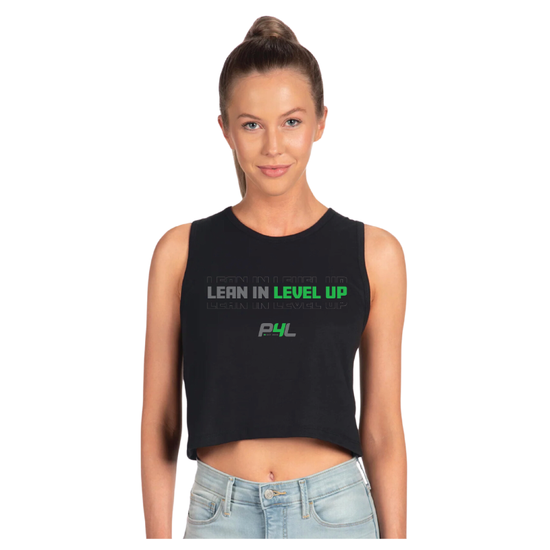 P4L - Lean In Level Up - Women's Crop Tank