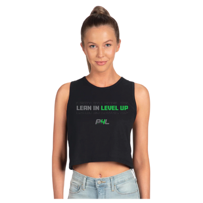 P4L - Lean In Level Up - Women's Crop Tank