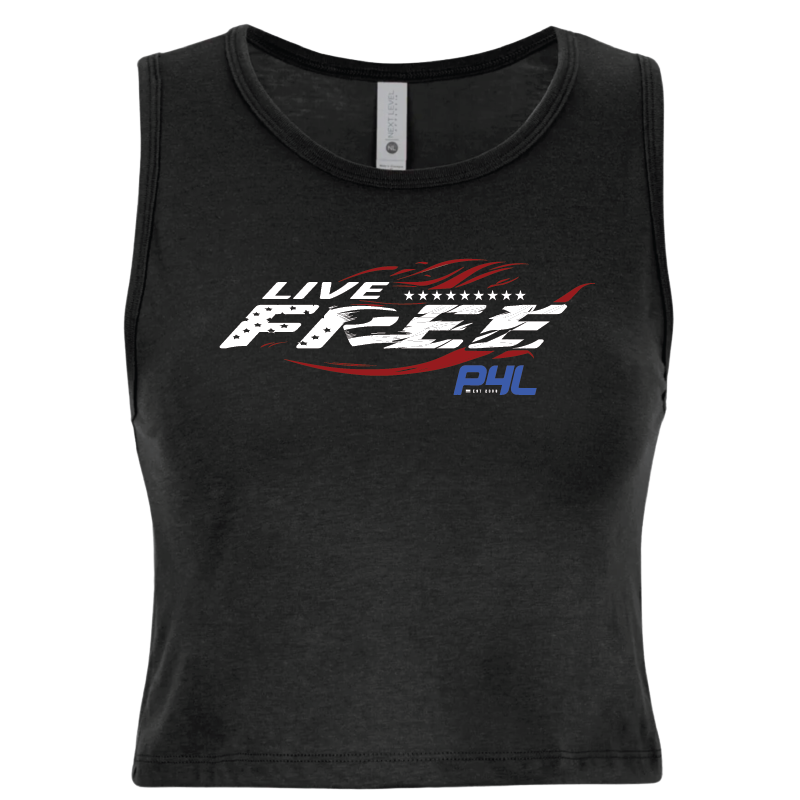 P4L - Live Free - Women's Crop Tank