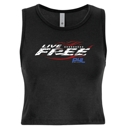 P4L - Live Free - Women's Crop Tank