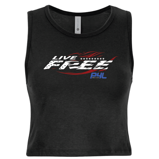 P4L - Live Free - Women's Crop Tank