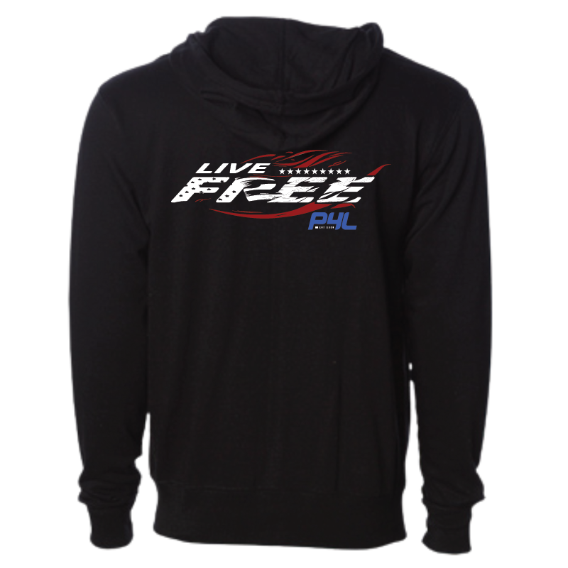 P4L - Live Free - Zip Up Hoodie