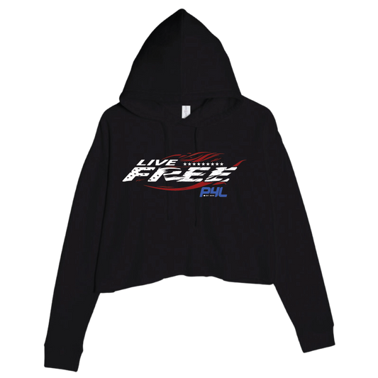 P4L - Live Free - Women's Crop Hoodie