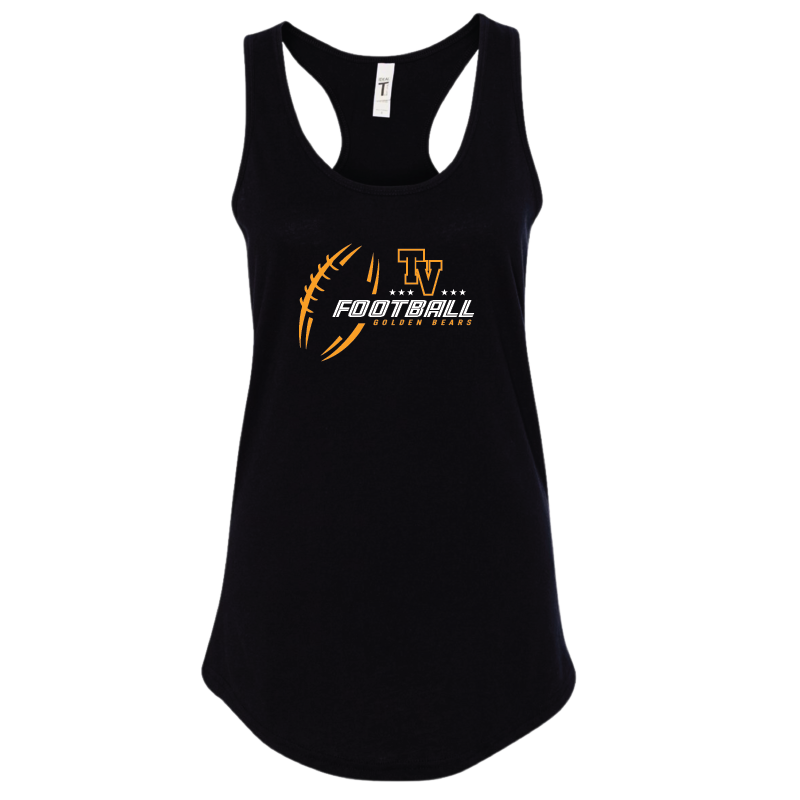 TVHS FOOTBALL - Sketch Ball - Women's Racerback Tank