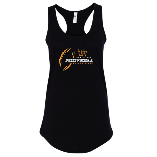 TVHS FOOTBALL - Sketch Ball - Women's Racerback Tank