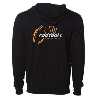 TVHS FOOTBALL - Sketch Ball - Zip Up Hoodie (Adult Unisex)