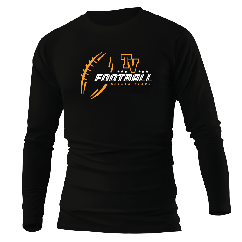 TVHS FOOTBALL - Sketch Ball - Long Sleeve Tee (Unisex)